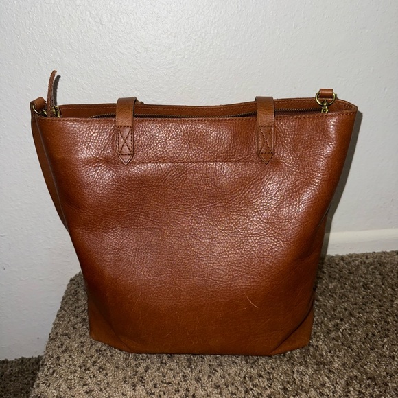 Madewell Medium transport Brown Leather tote Bag - Picture 4 of 4